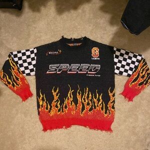 SHEIN Race car/Streetwear sweater.